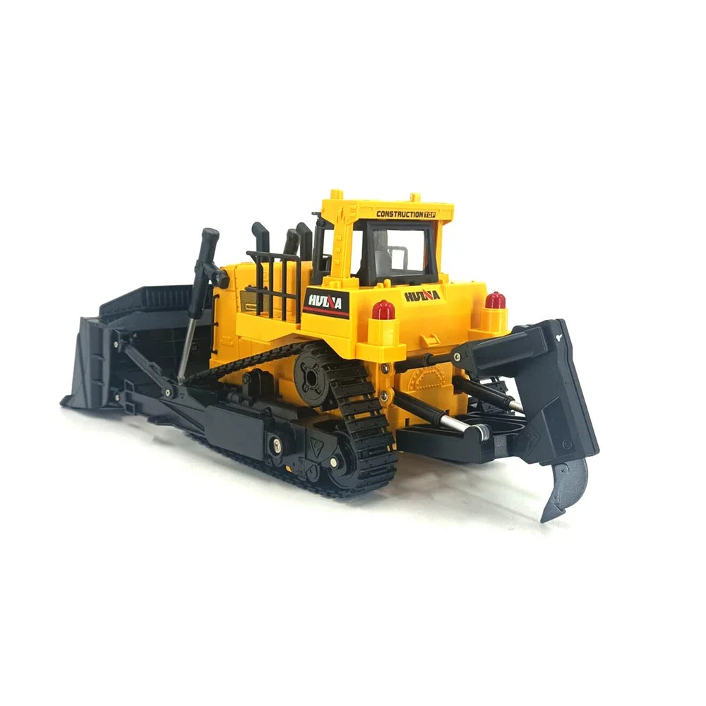 Huina1:16 1554 11 Channels Remote Control Bulldozer Heavy Duty Bulldozer Kids RC Vehicle Electric Toy Gifts For Kids