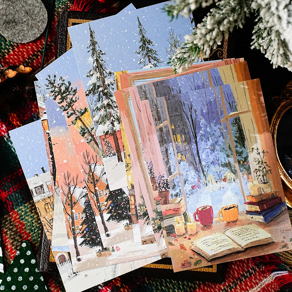 20 Sheets Christmas Theme Pattern Paper for Scrapbook DIY Gift Wrapping Card Making Art Craft Journaling Collage Background