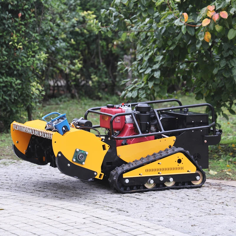 CustomizedAll-Terrain  Pulverizer Lawn Mower Self-Propelled Remote Control Intelligent Automatic Crawler Farm Engine For Grass