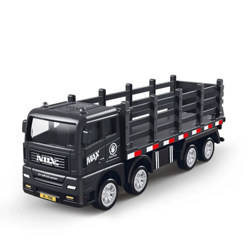 Simulation Transporter Container Truck Freight Vehicle Children Kids Pull Back Car Model Educational Toys for Boy Game Gift