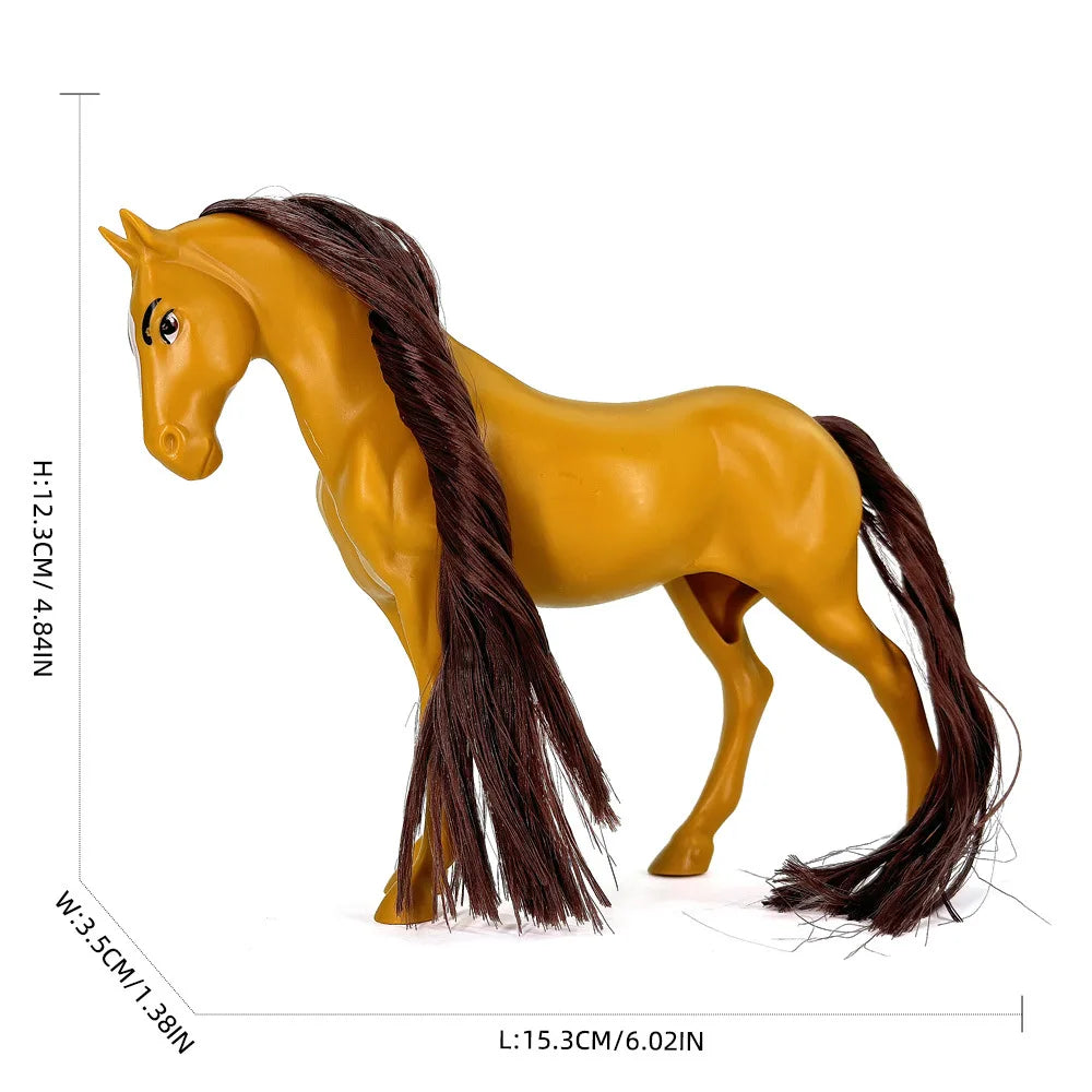 Ranch horse model toys, farm animal collection educational toys, suitable for birthday and Christmas festival gifts
