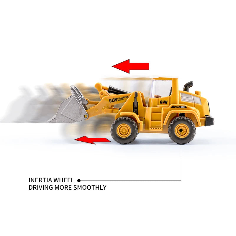 Toys for Boys Tower Crane Tractor Kids Excavator Bulldozer Forklift Trucks Model Diecast Farm Engineering Alloy+Plastic Vehicle