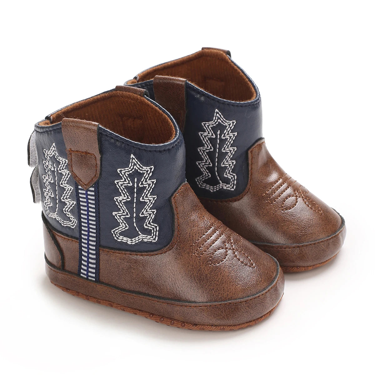 Baby Cowboy Boots - Western Style | Soft soled First Walking Shoes for Newborns and Preschoolers