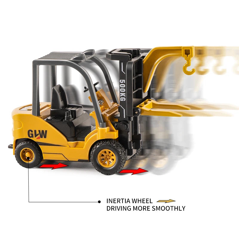 Toys for Boys Tower Crane Tractor Kids Excavator Bulldozer Forklift Trucks Model Diecast Farm Engineering Alloy+Plastic Vehicle