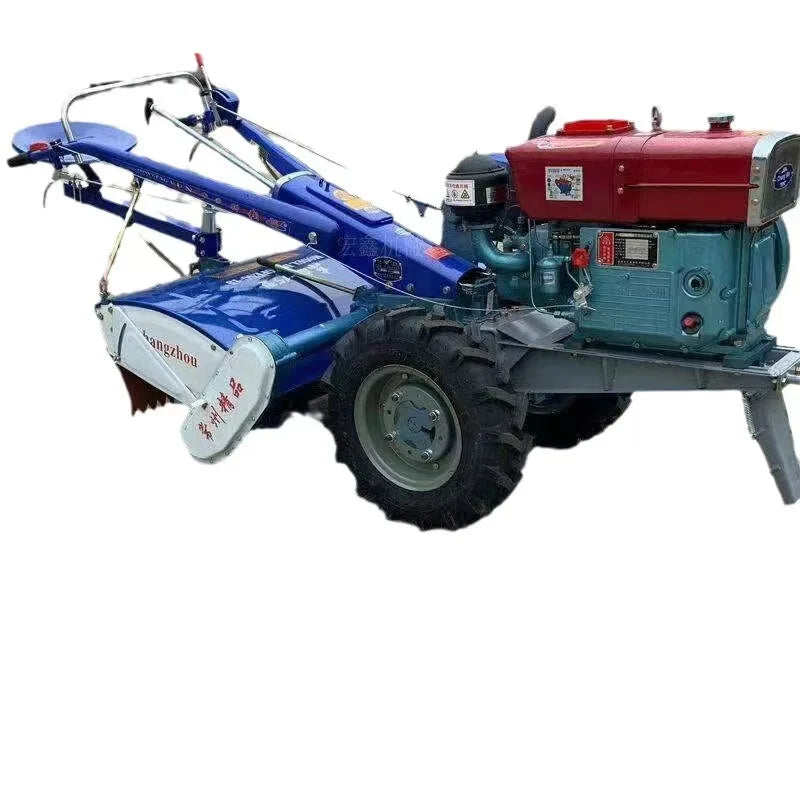 Diesel Hand-held Tractor ，Rotary Tillage Trenching  Ridge-type Ground Machine Hand-held, Fertilizing Backfill All-in-one Machine