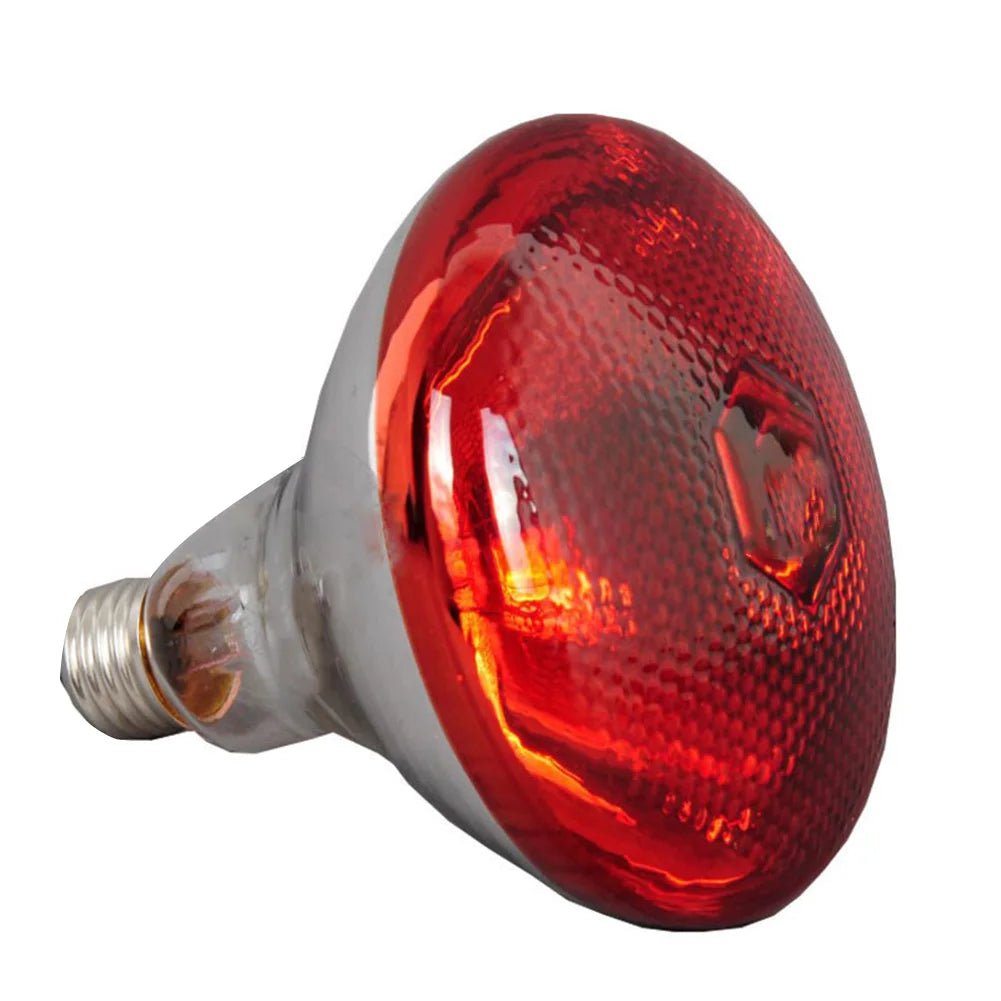 250W Poultry Infrared Heat Lamp Waterproof Anti-Explosion Thickened Light Bulbs For Piglet Chicken Duck Birds E27 Heating Lamp