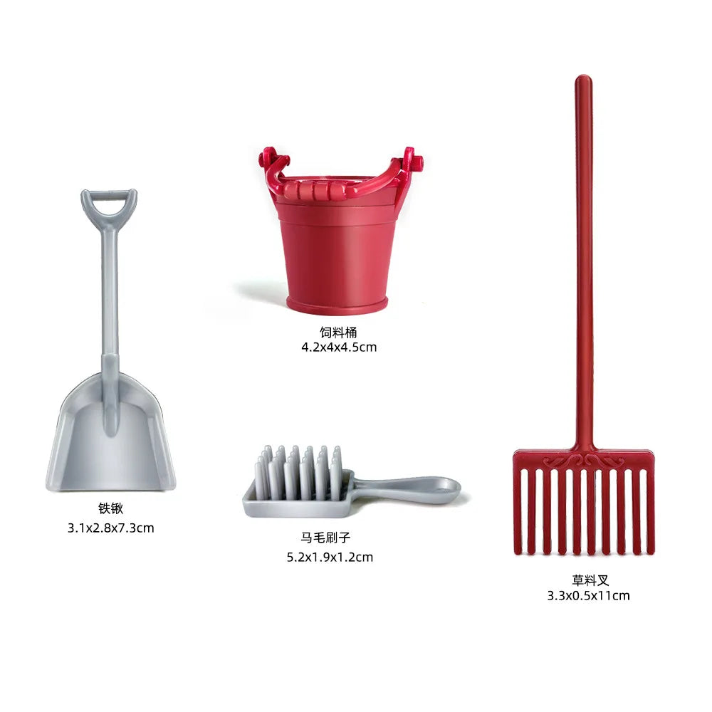 Ranch horse model toys, farm animal collection educational toys, suitable for birthday and Christmas festival gifts