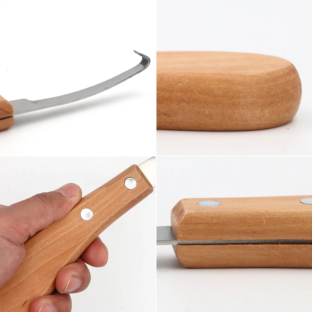 Cattle Horses Hoof Cutter Goat Sheep Pig Livestock Hoof Knife Right/Left Hand Animal Foot Pruning Tools Veterinary Supplies