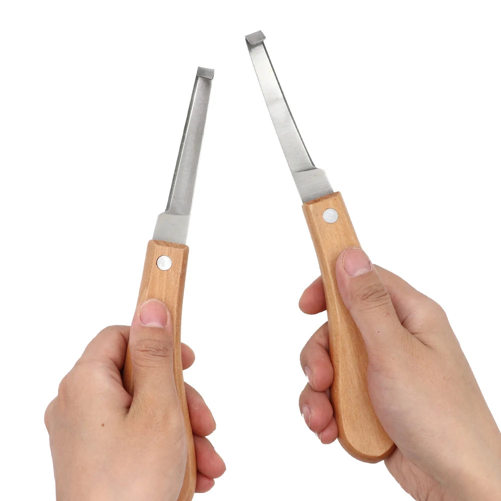 Cattle Horses Hoof Cutter Goat Sheep Pig Livestock Hoof Knife Right/Left Hand Animal Foot Pruning Tools Veterinary Supplies