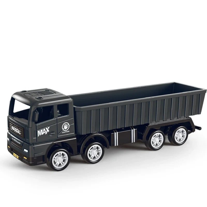 Simulation Transporter Container Truck Freight Vehicle Children Kids Pull Back Car Model Educational Toys for Boy Game Gift