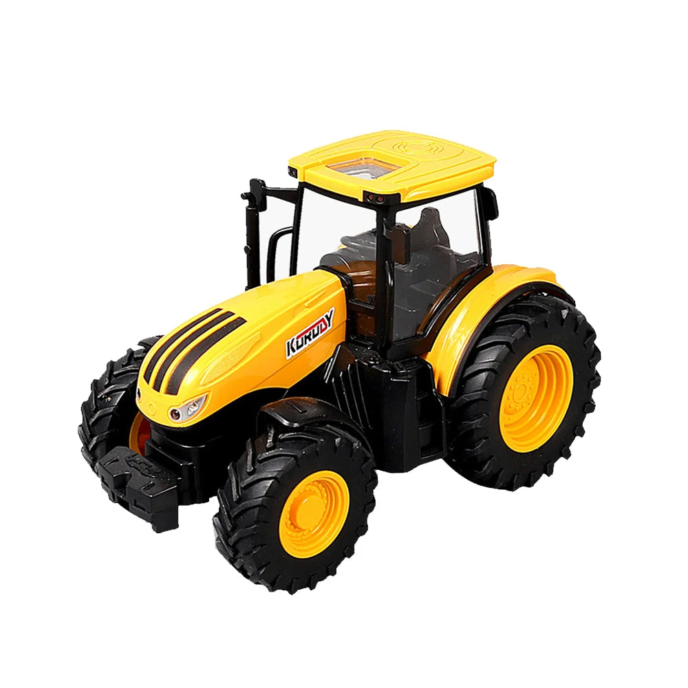 Farmer Truck 1/24 Inertia Farmer's Combined Soil Preparation Vehicle For Kids Scene Simulation Toys for Boys Christmas Gifts