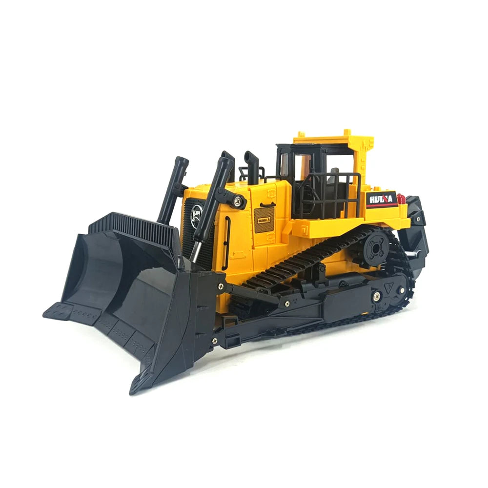 Huina1:16 1554 11 Channels Remote Control Bulldozer Heavy Duty Bulldozer Kids RC Vehicle Electric Toy Gifts For Kids
