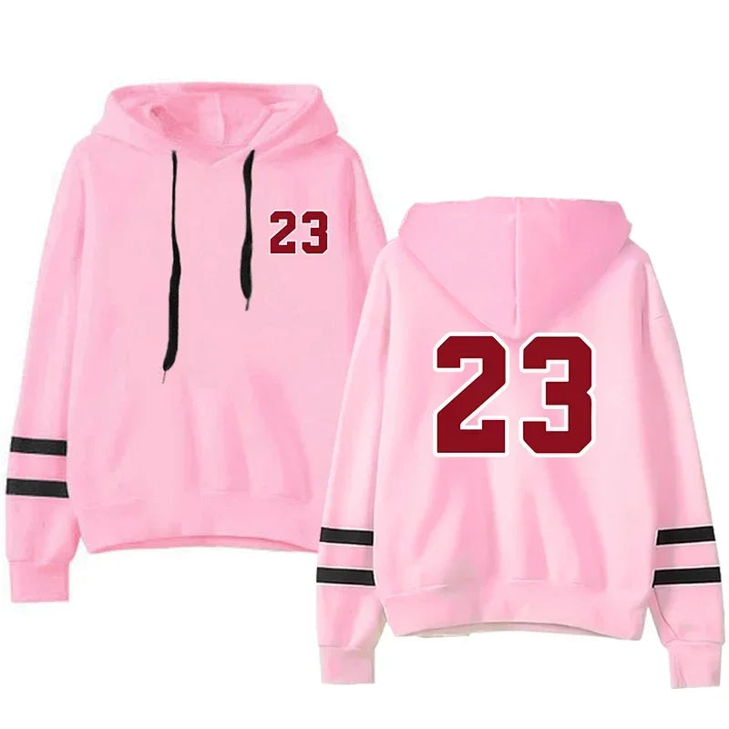 Hoodies Fashion Pullovers Versatile Hot Sale Daily Womens Sweatshirts Stripe Woman Clothing Jogging Casual Printing Sports Style