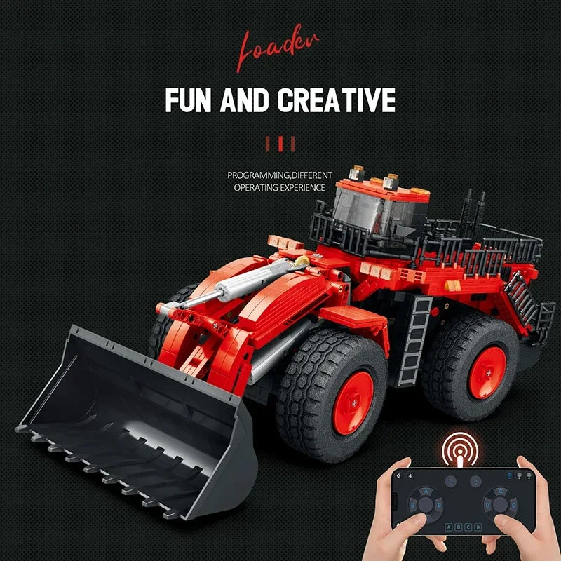1988PCS D11 Bulldozer Remote Control Engineering Vehicle Building Blocks RC Car Model Bricks DIY Toys For Kids Birthday Gifts