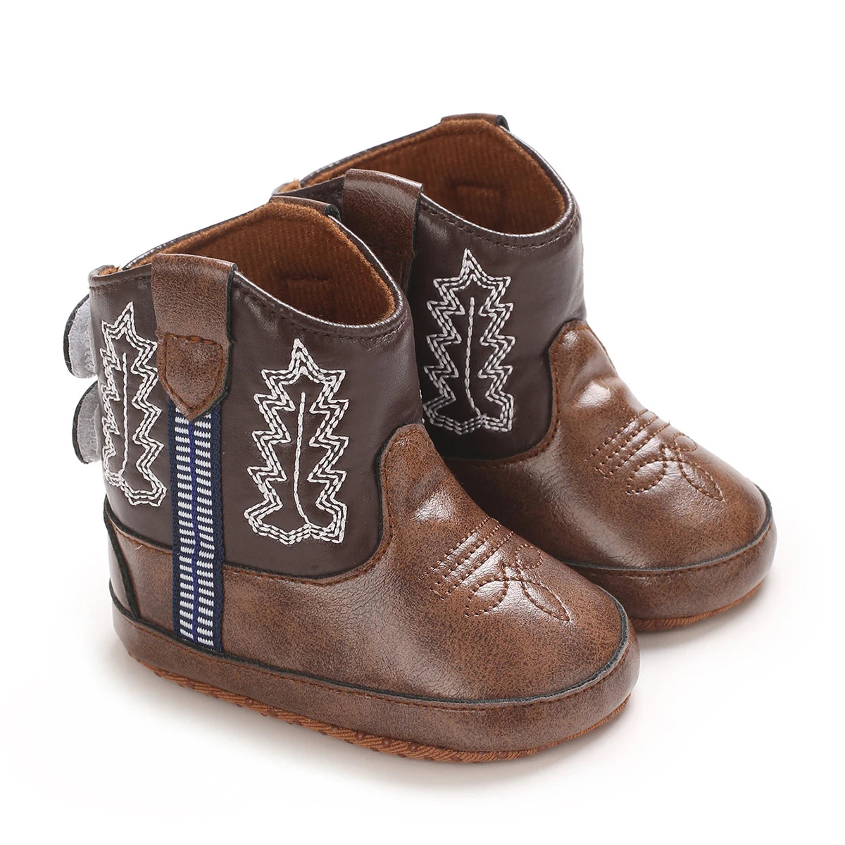 Baby Cowboy Boots - Western Style | Soft soled First Walking Shoes for Newborns and Preschoolers