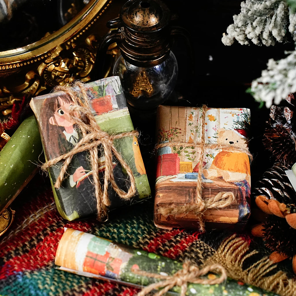 20 Sheets Christmas Theme Pattern Paper for Scrapbook DIY Gift Wrapping Card Making Art Craft Journaling Collage Background