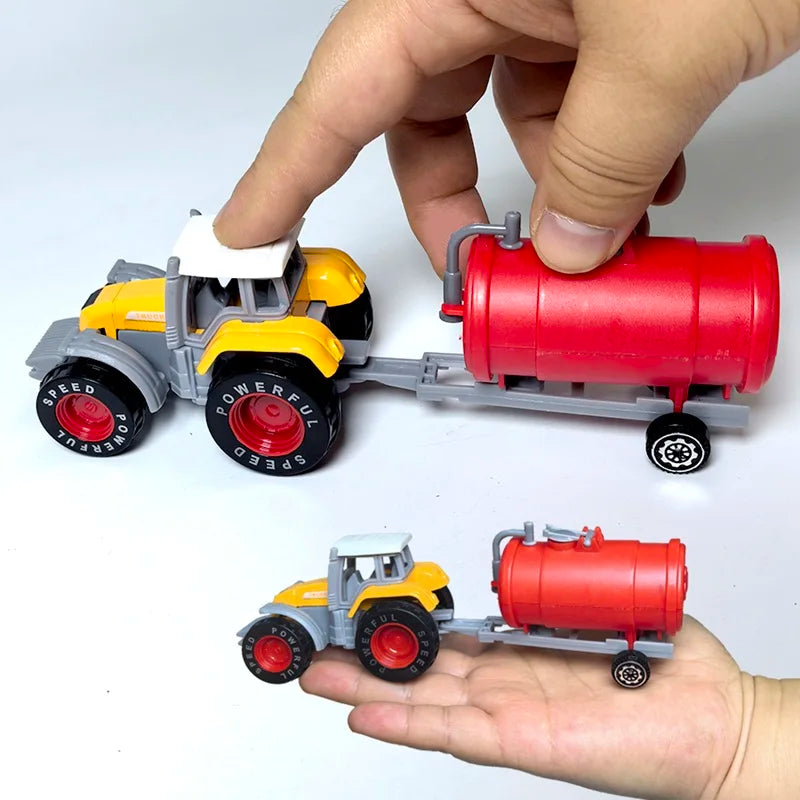 1 pcs Mini Farm Vehicles Diecast Inertia Car Toys Model Engineering Sprinkler Car Model Tractor Engineering Model for Kids Gift