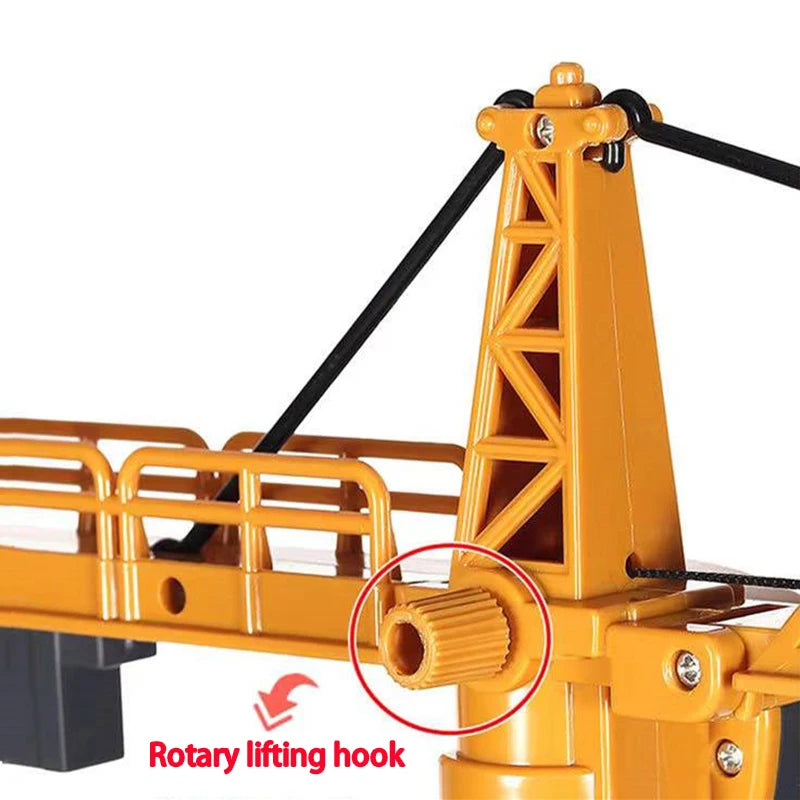 Toys for Boys Tower Crane Tractor Kids Excavator Bulldozer Forklift Trucks Model Diecast Farm Engineering Alloy+Plastic Vehicle