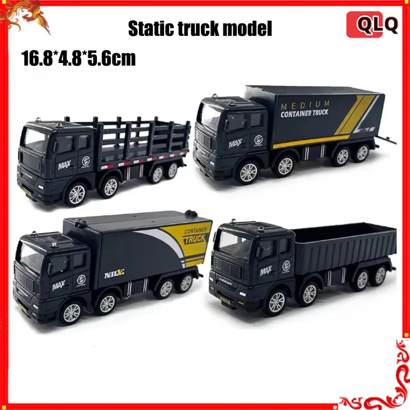 Simulation Transporter Container Truck Freight Vehicle Children Kids Pull Back Car Model Educational Toys for Boy Game Gift