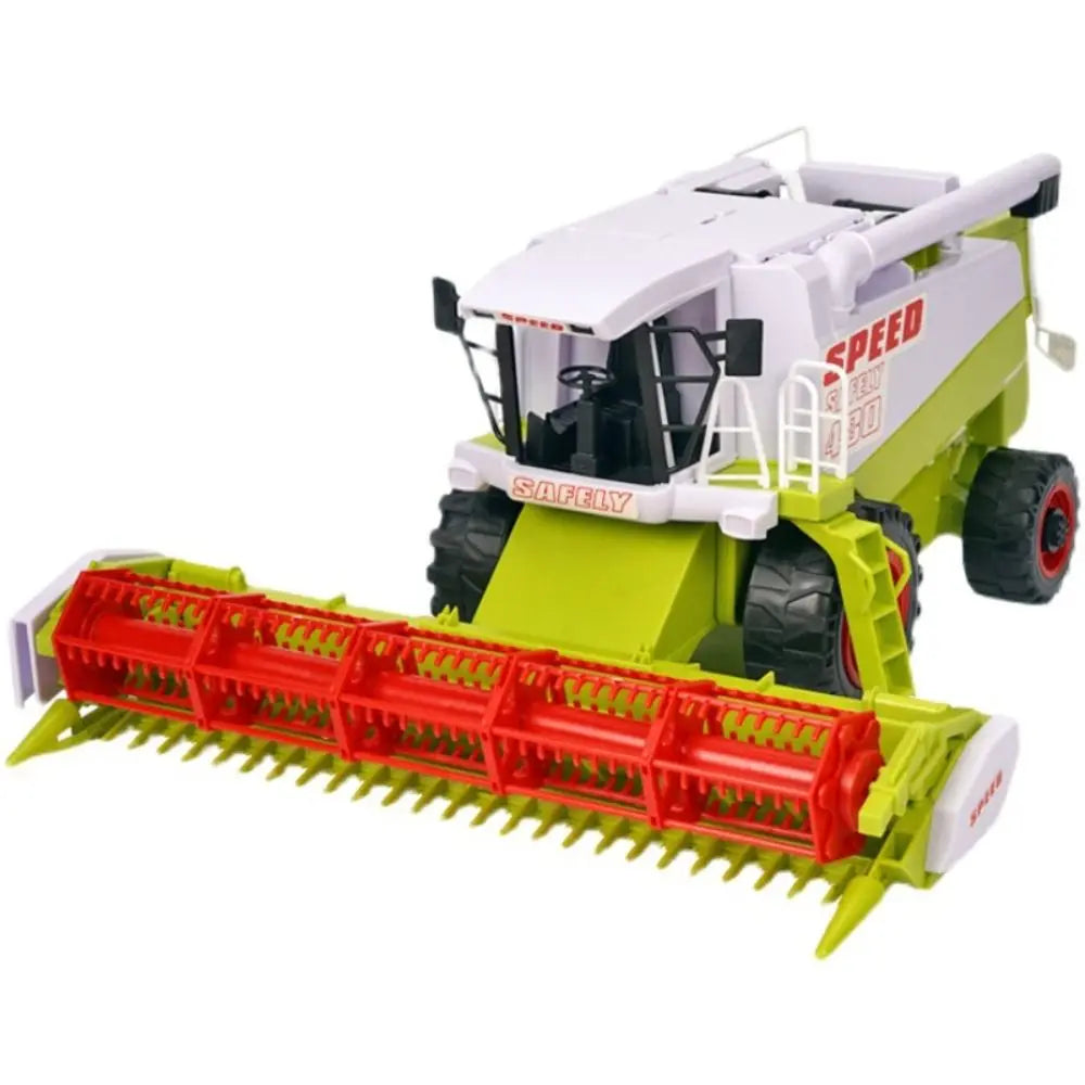 High Simulation Farm Tractor Toy Movable Joint Fall Resistance Harvester Truck Model Inertial Driving Educational Farm Truck Toy