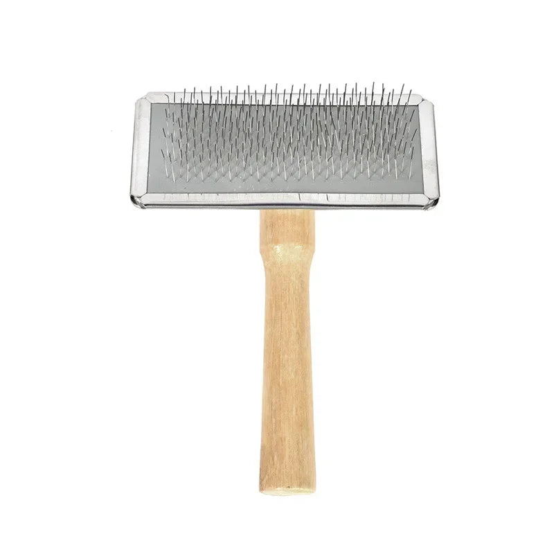 Pet Cat and Dog Grooming Supplies: Hair Remover Brush, Wood Combs, Flea Comb for Shedding