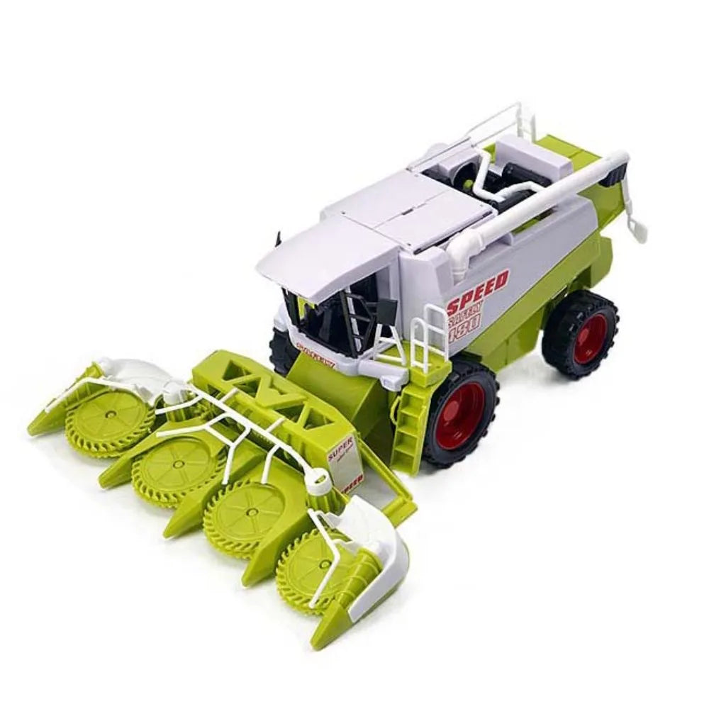 High Simulation Farm Tractor Toy Movable Joint Fall Resistance Harvester Truck Model Inertial Driving Educational Farm Truck Toy
