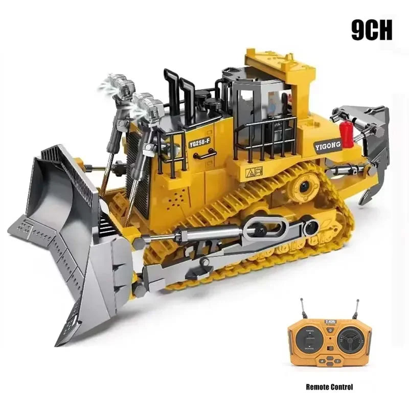 New Remote Control Engineering Vehicle Crawler Truck Bulldozer Toys RC Excavator Dumper Car 2.4G For Boys Kids Holiday Toy Gifts