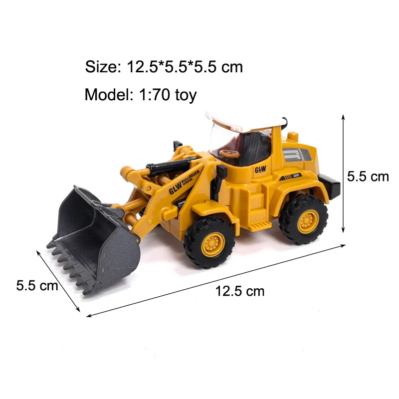 Toys for Boys Tower Crane Tractor Kids Excavator Bulldozer Forklift Trucks Model Diecast Farm Engineering Alloy+Plastic Vehicle