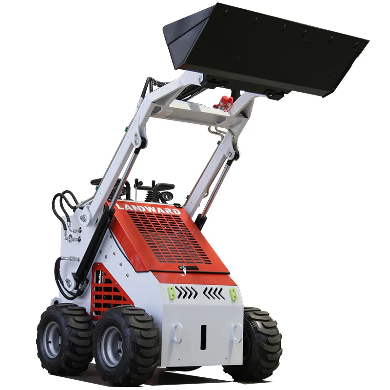Europe Agriculture Mini Loader With Attachments ST480 Skid Steer Loader 900kg Farm Mini Skid Steer Loader EPA Price Customized