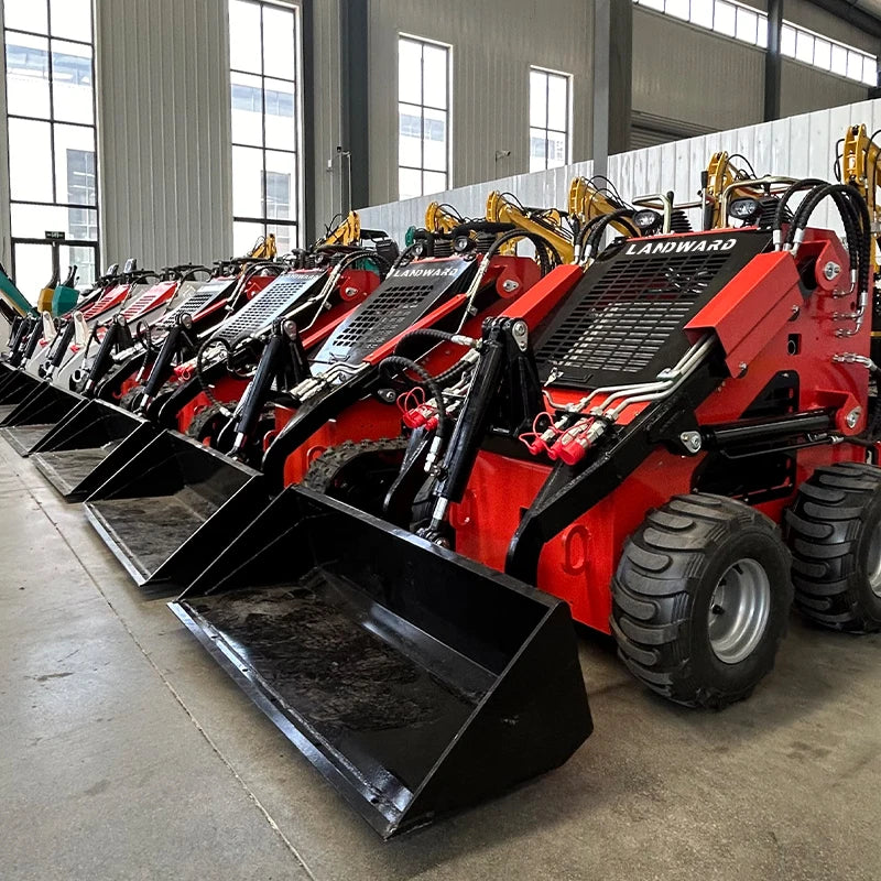 Europe Agriculture Mini Loader With Attachments ST480 Skid Steer Loader 900kg Farm Mini Skid Steer Loader EPA Price Customized