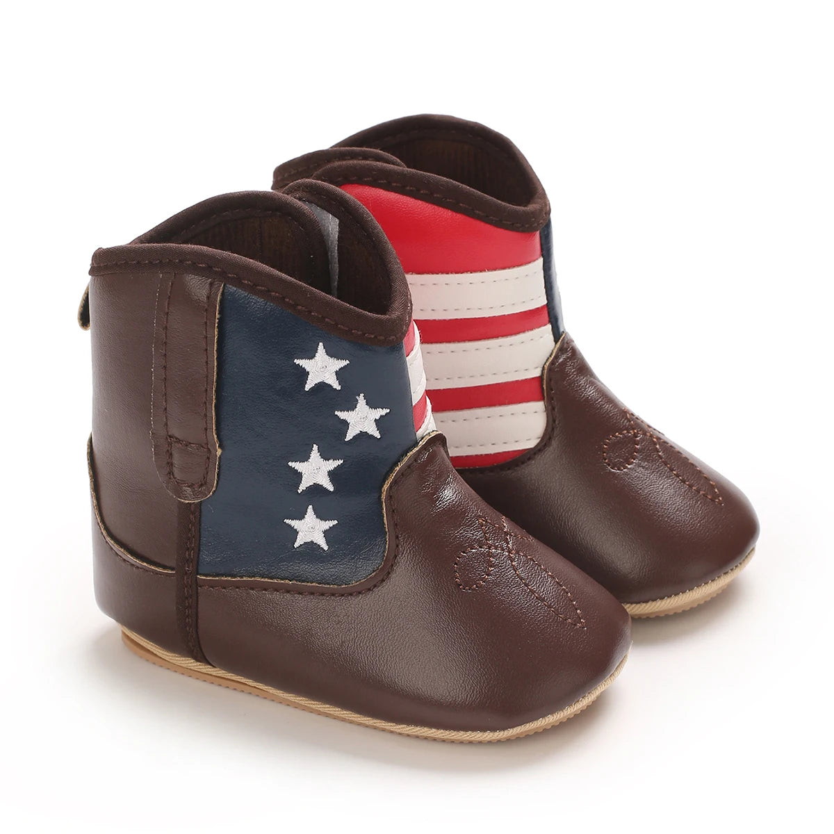Baby Cowboy Boots - Western Style | Soft soled First Walking Shoes for Newborns and Preschoolers