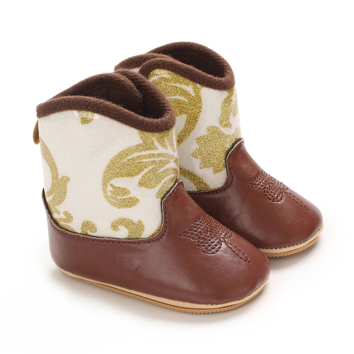 Baby Cowboy Boots - Western Style | Soft soled First Walking Shoes for Newborns and Preschoolers