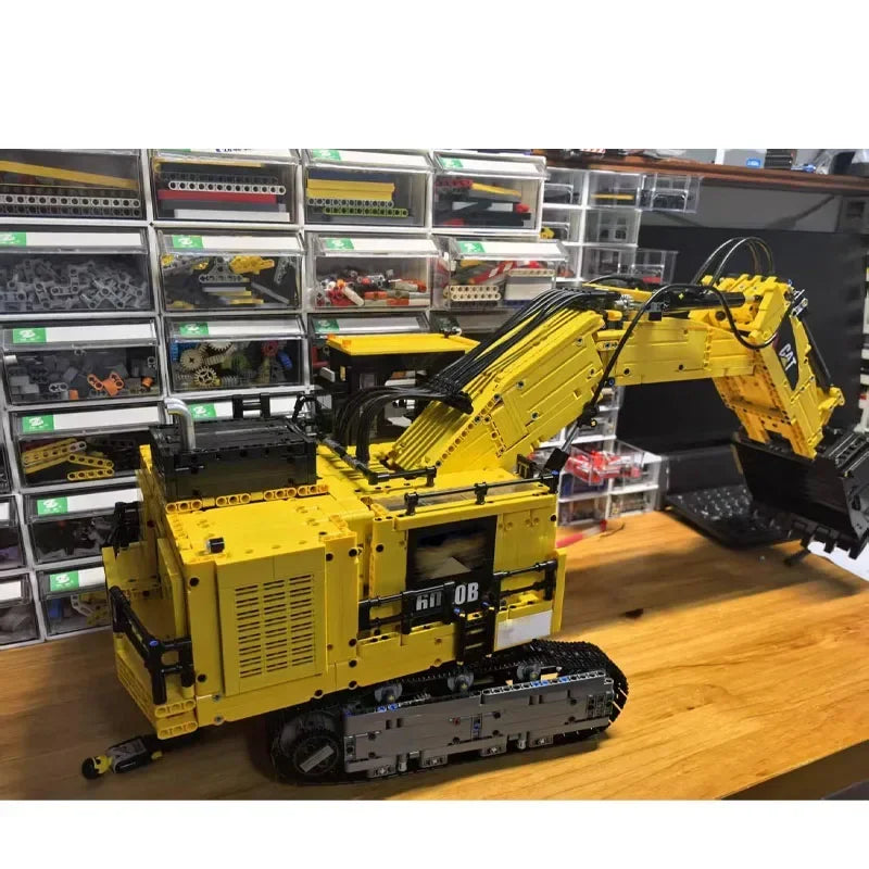 MOC-223188 New Backhoe Excavator Bulldozer Building Block Model • 4423 Parts • MOC Creative Boys' Children's Birthday Toy Gift