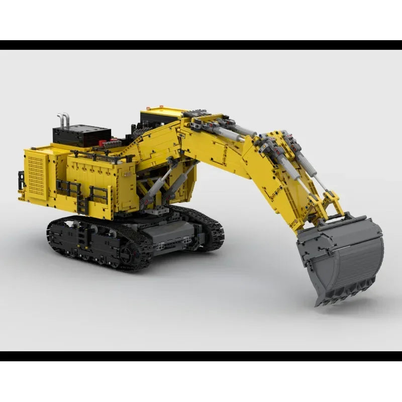 MOC-223188 New Backhoe Excavator Bulldozer Building Block Model • 4423 Parts • MOC Creative Boys' Children's Birthday Toy Gift