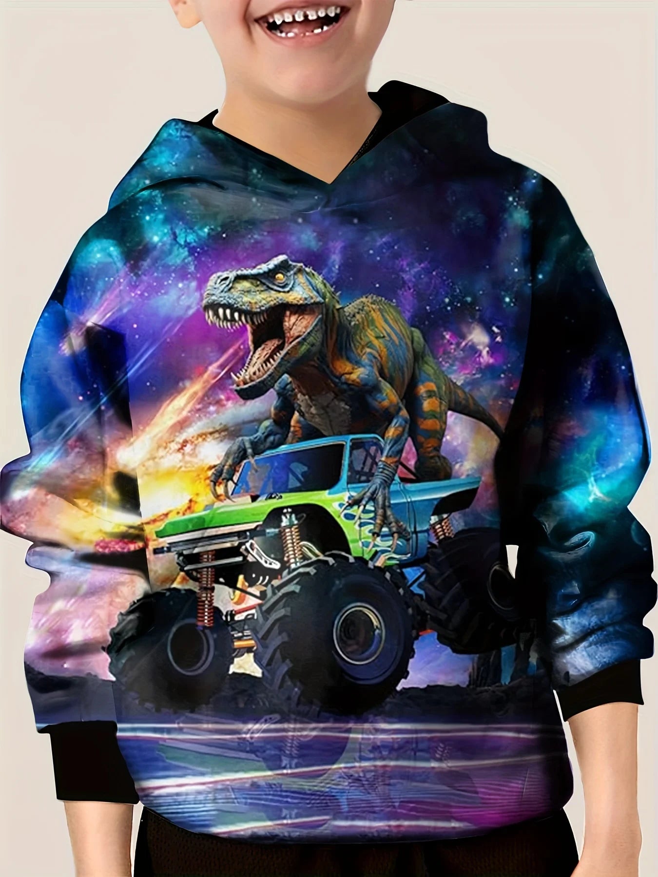 Hoodies Animal Dinosaur Pattern 3D Print Sweatshirts Boys Girls Harajuku Hooded Sweatshirt kids Fashion Coat Children Tracksuits