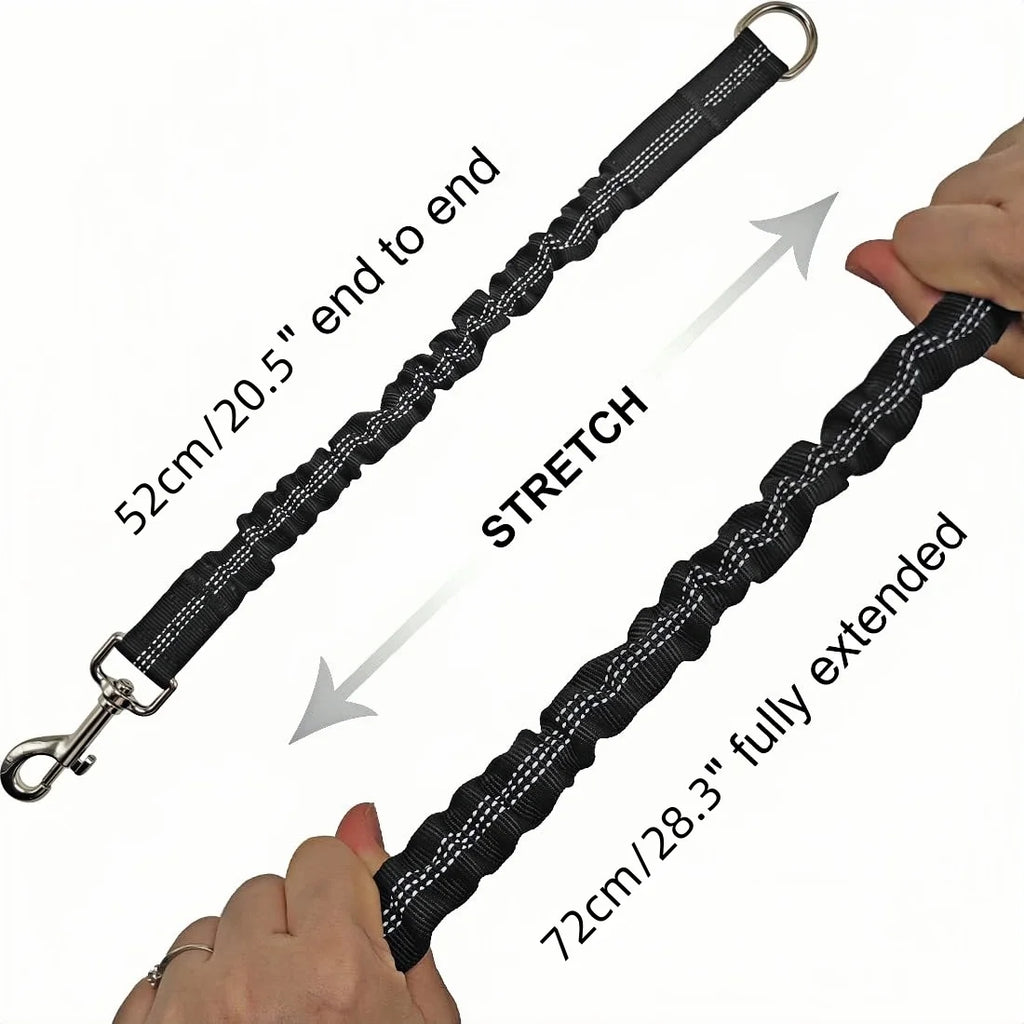 Dog Lead Shock Absorber Medium Dogs Pet Elastic Rope Indestructible Toys Walking Leads Extension Bungee Black Training Leash