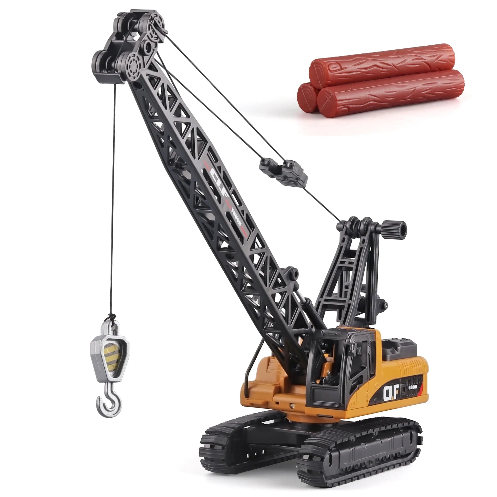 Alloy bulldozer excavator model, crane mixer toy, metal body simulation engineering vehicle for boy birthday gift light toy