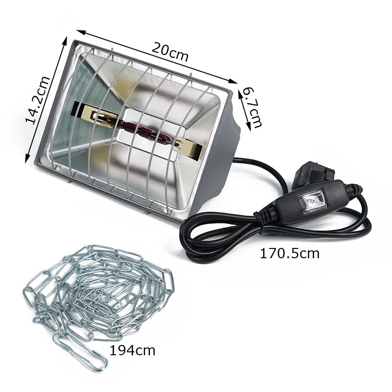 Automatic Heating Breeding Equipment Livestock Insulation Lamp Adjustable Temperature Pet Animals Chicken Coop Heater Lamps