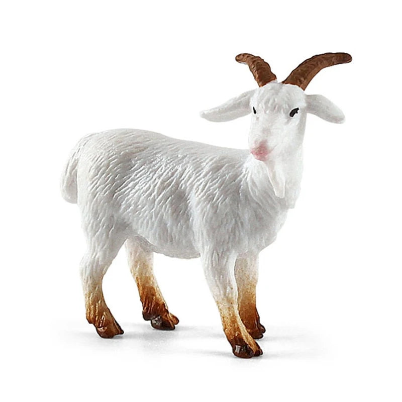 12pcs Mini Farm Animal Figurines Cartoon Realstic Animal Statue Toys Pvc Farm Barn Animals Playset for Cake Decoration