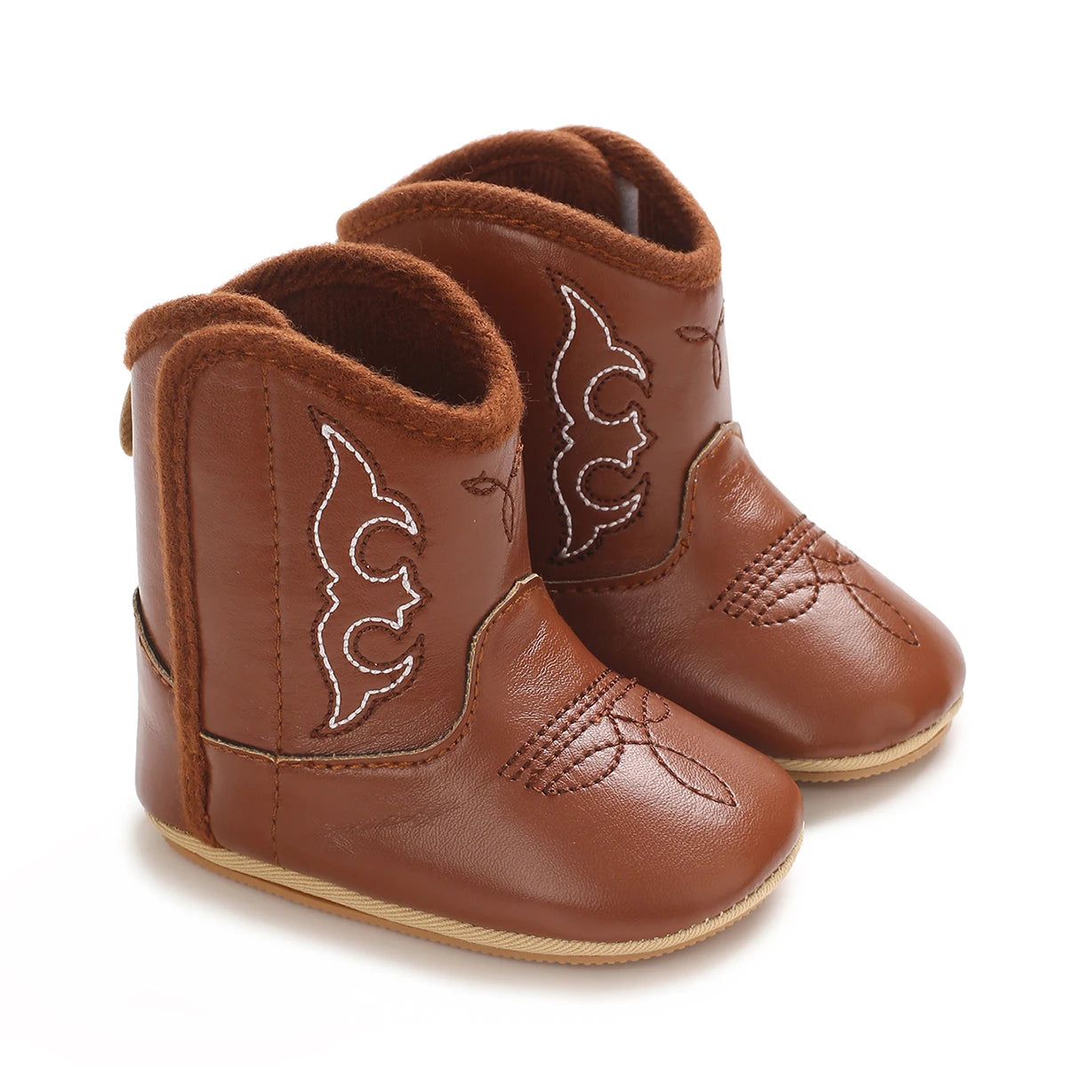 Baby Cowboy Boots - Western Style | Soft soled First Walking Shoes for Newborns and Preschoolers