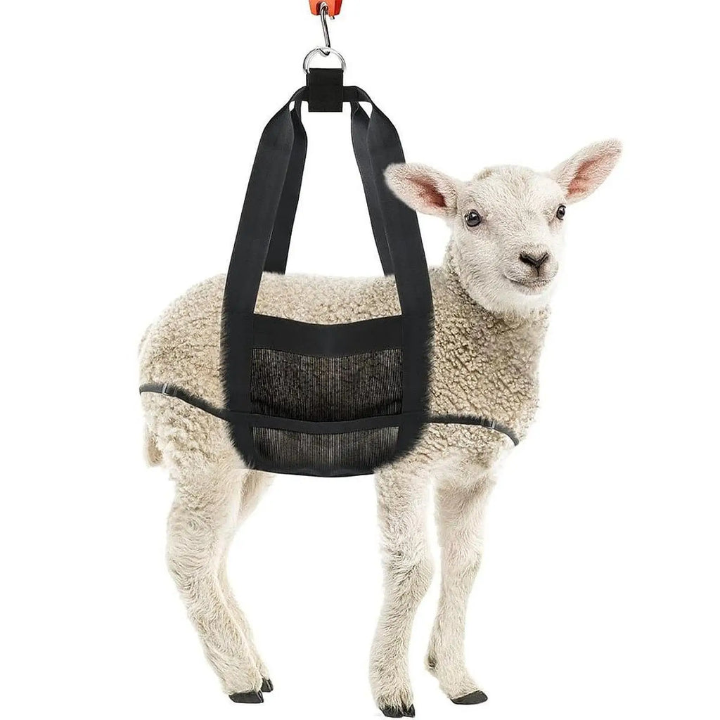 Calf Sling for Weighing Animals Portable Lamb Weight Sling with Adjustable Straps for Goat Pigs Livestock Dogs