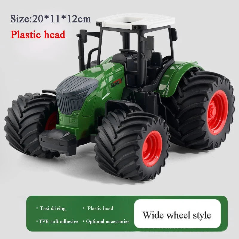Farm Tractor with Trailer Inertia Toy Forklift Transport Truck Sprinkler Model Simulation Game Boy Kids Toy Gifts