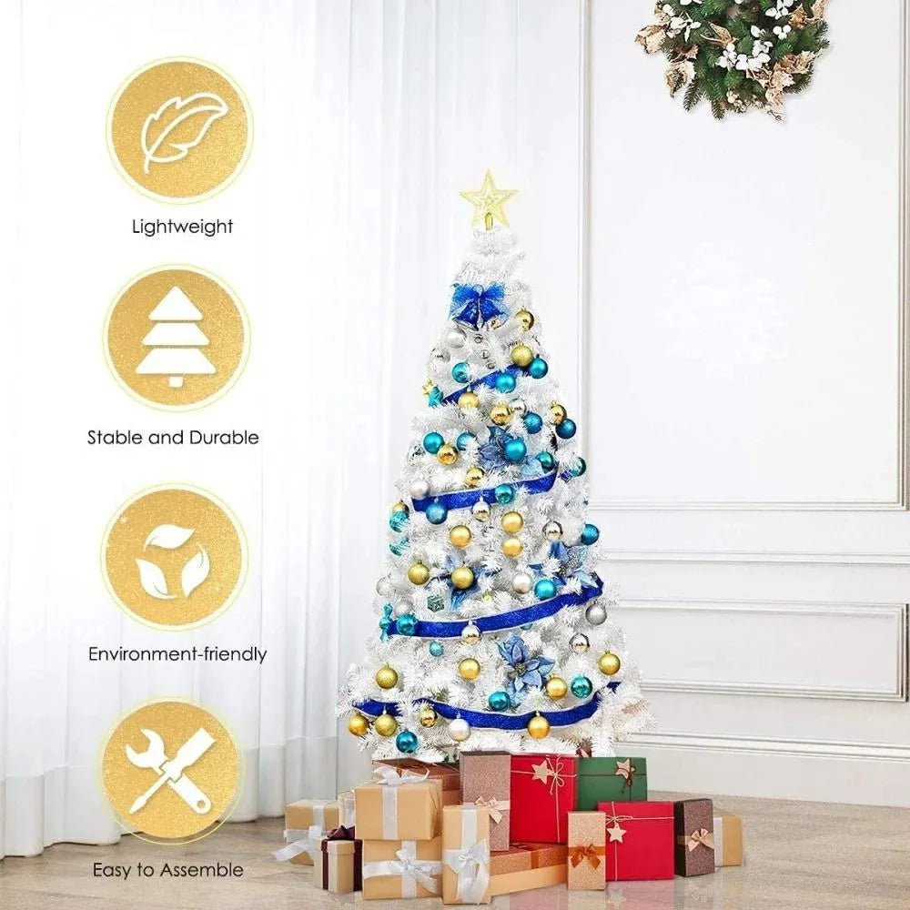 White Artificial Christmas Tree For Home Office Holiday Party Decoration Whole Christmas Tree Christmas Home Decoration